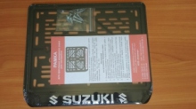 245х185 Рамка для номера мотоцикла SUZUKI рельеф