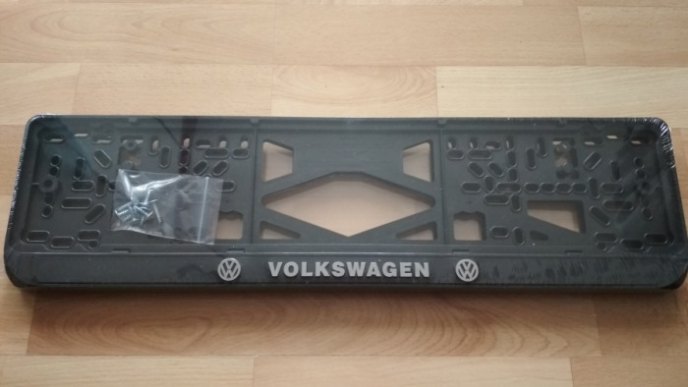 Номерная рамка VOLKSWAGEN рельеф VW